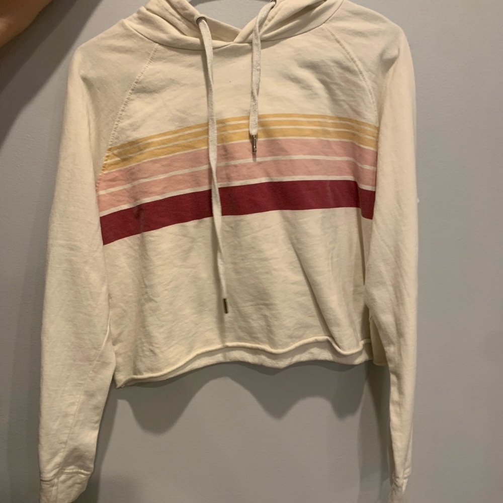 Love, Peace, and Lazydays cropped sweatshirt